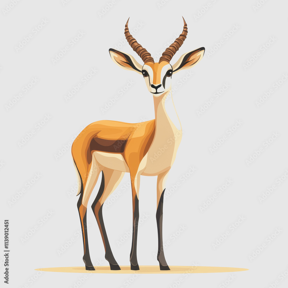 Cartoon Gazelle Illustration Playful Ants Surrounding a Gazelle in a Vibrant Landscape Ideal for Children's Books and Educational Materials Fun and Engaging Visual Representation Cartoon Gazelle Illustration Playful Ants Surrounding a Gazelle in a Vibrant Landscape Ideal for Children's Books and Educational Materials Fun and Engaging Visual Representation