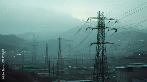 Lo-Fi music picture The background that goes well with the lo-fi music genre Generative AI	
