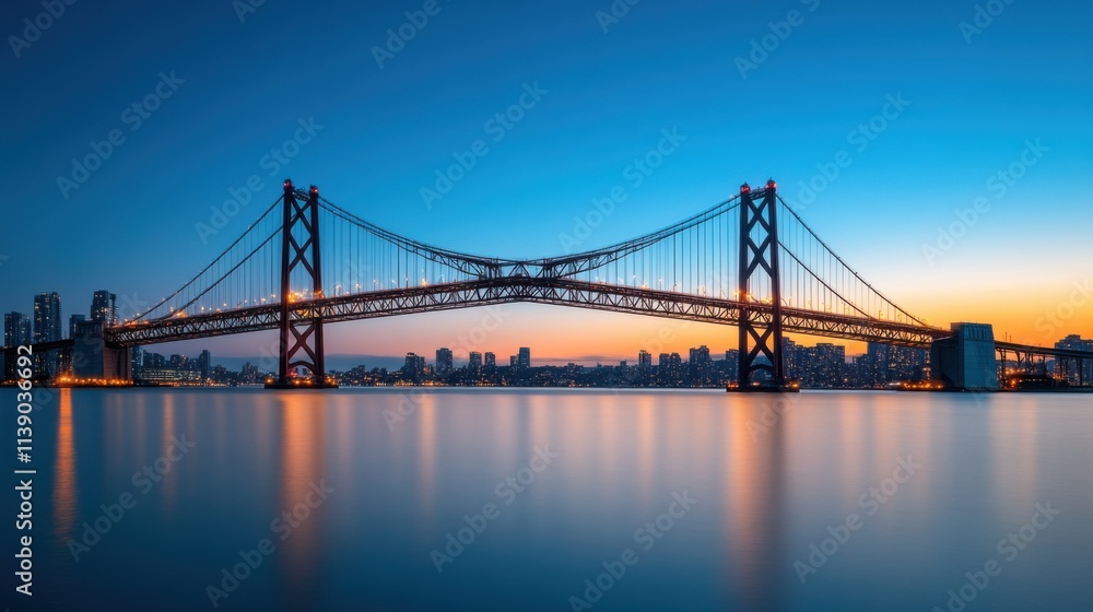 Captivating Twilight Bridge View of Illuminated Cityscape Urban Landscape Photography Serene Evening Atmosphere Architectural Marvels Aerial Perspective Vibrant Nightlife Captivating Twilight Bridge View of Illuminated Cityscape Urban Landscape Photography Serene Evening Atmosphere Architectural Marvels Aerial Perspective Vibrant Nightlife