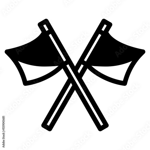 semaphore flag with glyph style