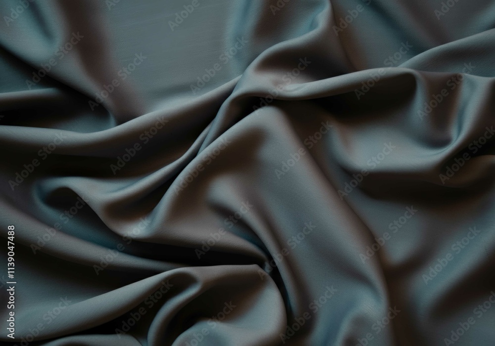 Obraz premium Draped Dark Teal Fabric Texture