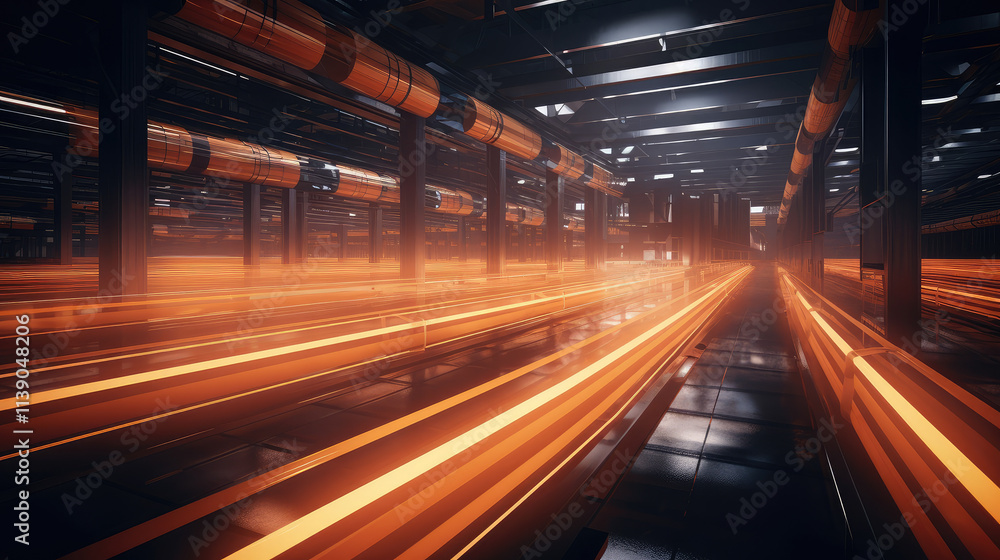 High-Speed Data Network in Futuristic Facility High-Speed Data Network in Futuristic Facility