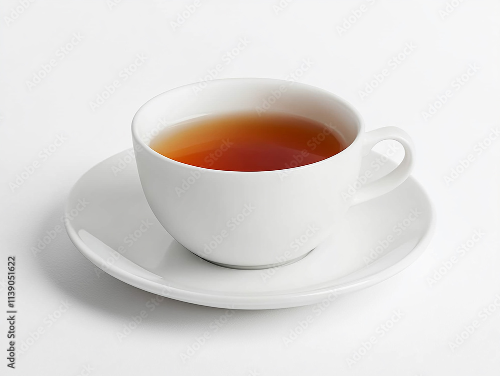 Photo of a warm cup of tea in a white porcelain cup on a clean saucer
Photo of a warm cup of tea in a white porcelain cup on a clean saucer