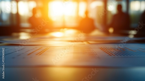 Wallpaper Mural Strategic business meeting office document focus bright environment close-up view collaboration insights Torontodigital.ca