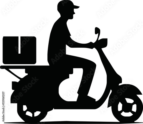 Food delivery Courier Service Food delivery, Delivery man, food, service Vector photo