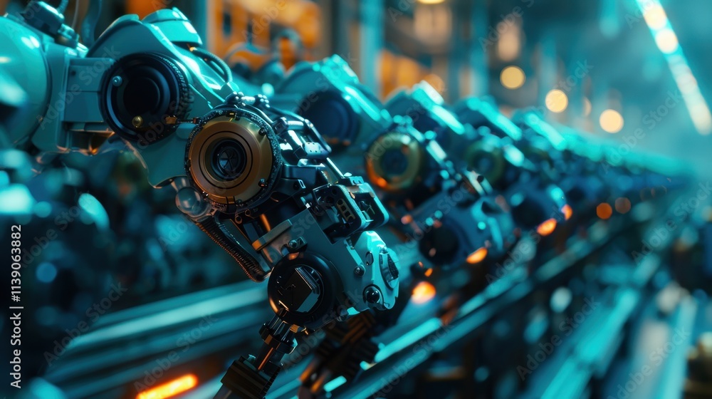 Robot Training Facility: Robots undergo thorough testing and programming in this facility, ensuring they are equipped for seamless operation in industrial settings.
Robot Training Facility: Robots undergo thorough testing and programming in this facility, ensuring they are equipped for seamless operation in industrial settings.