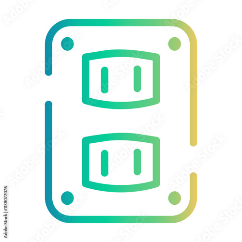 plug in Line Gradient Icon