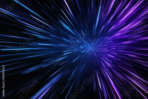 Abstract Light Burst with Vibrant Colors and Elegant Motion Effects