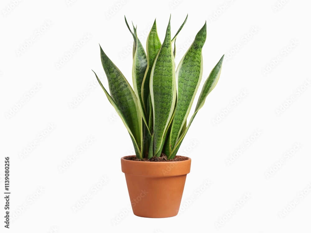 Dracaena trifasciata or Sansevieria trifasciata isolated on white background. known as the snake plant, Saint George's sword, mother-in-law's tongue, and viper's bowstring hemp Dracaena trifasciata or Sansevieria trifasciata isolated on white background. known as the snake plant, Saint George's sword, mother-in-law's tongue, and viper's bowstring hemp