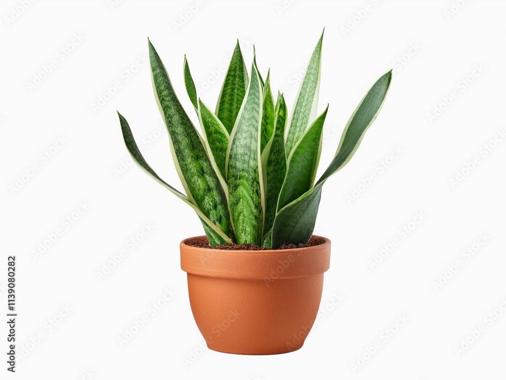 Dracaena trifasciata or Sansevieria trifasciata isolated on white background. known as the snake plant, Saint George's sword, mother-in-law's tongue, and viper's bowstring hemp Dracaena trifasciata or Sansevieria trifasciata isolated on white background. known as the snake plant, Saint George's sword, mother-in-law's tongue, and viper's bowstring hemp