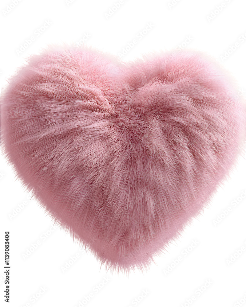A fluffy pink heart-shaped pillow isolated on a white background, png transparent, perfect for decoration or comfort. A fluffy pink heart-shaped pillow isolated on a white background, png transparent, perfect for decoration or comfort.