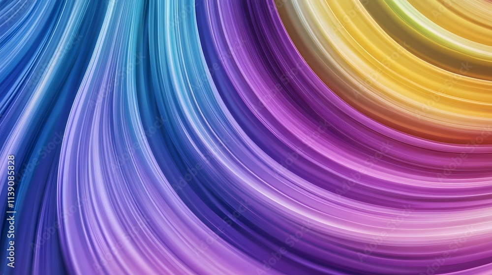 Fototapeta premium Abstract Colorful Swirling Lines Artistic Design