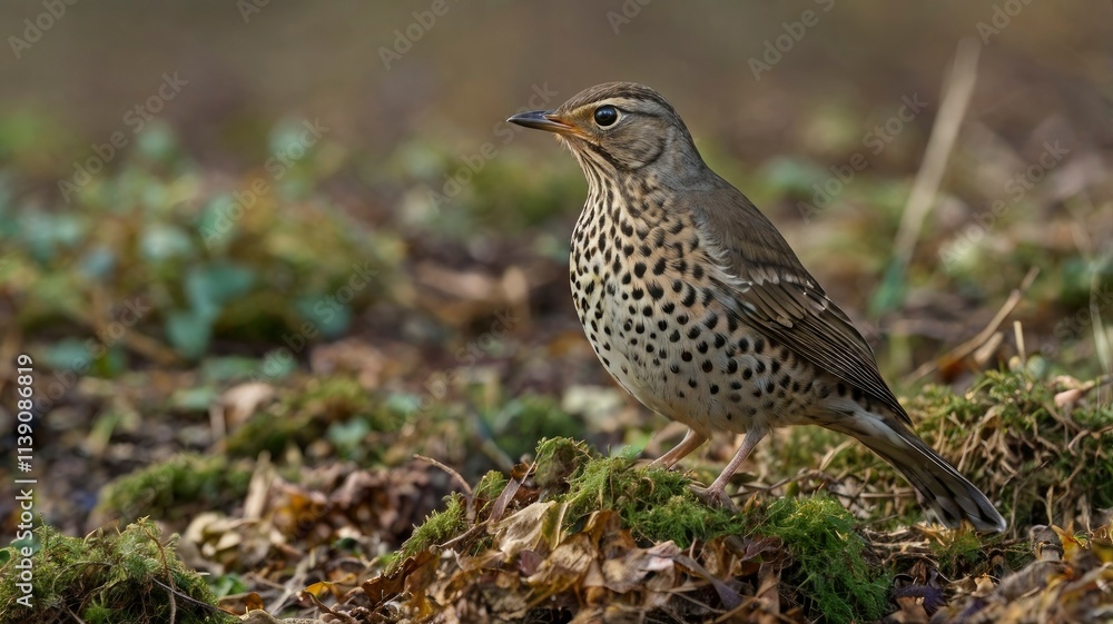 The mistle thrush (Turdus viscivorus), also spelled missel thrush, is a bird common to much of Europe, temperate Asia and North Africa The mistle thrush (Turdus viscivorus), also spelled missel thrush, is a bird common to much of Europe, temperate Asia and North Africa