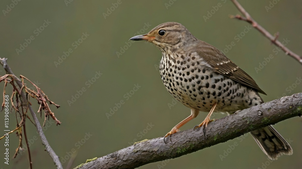 The mistle thrush (Turdus viscivorus), also spelled missel thrush, is a bird common to much of Europe, temperate Asia and North Africa The mistle thrush (Turdus viscivorus), also spelled missel thrush, is a bird common to much of Europe, temperate Asia and North Africa