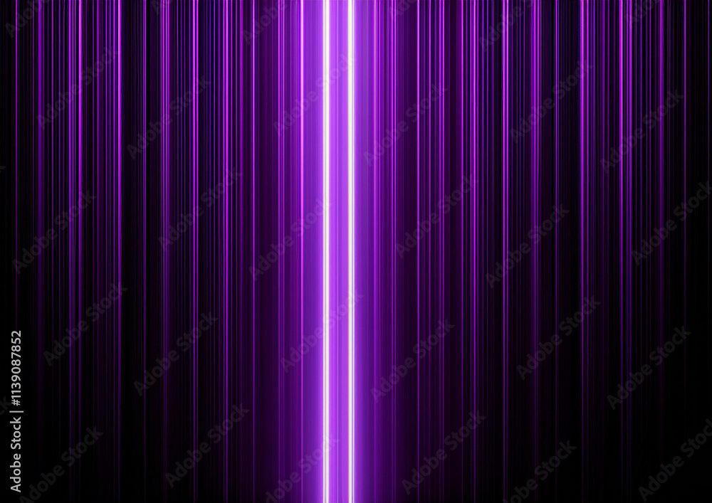 Fototapeta premium 黒い背景に紫色の光