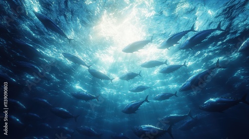 Tuna fish underwater