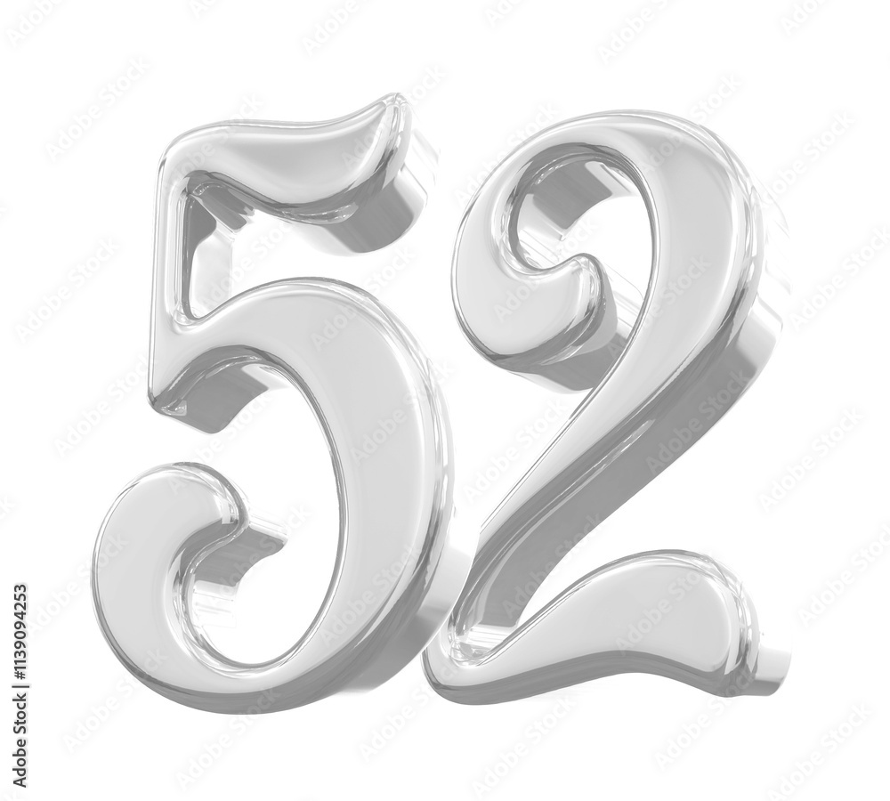 Silver Number 52 Silver Number 52