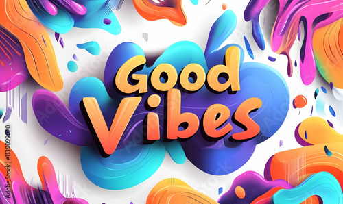 Good vibes retro , Groovy, 70s, funky, disco, vintage, premade design, seventies bohemian photo