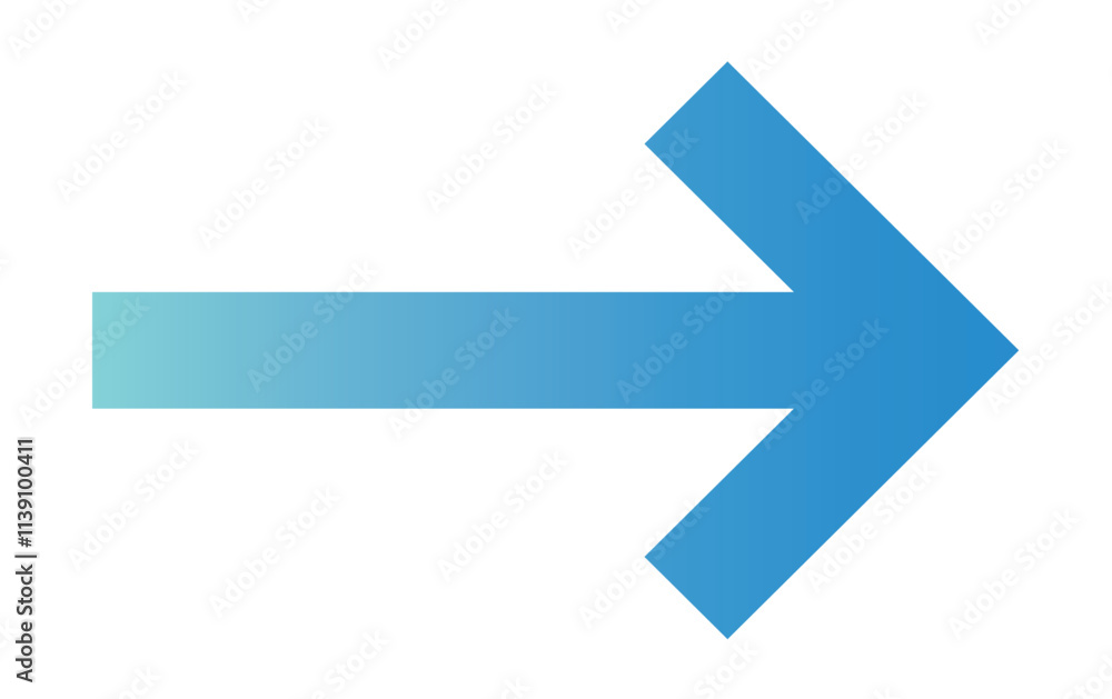 Clip art of right-pointing arrow in business blue gradient. Clip art of right-pointing arrow in business blue gradient.