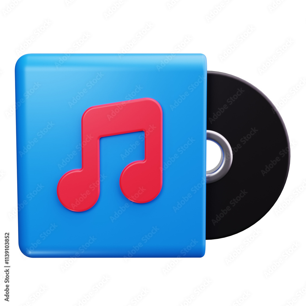 vynil 3d render icons vynil 3d render icons