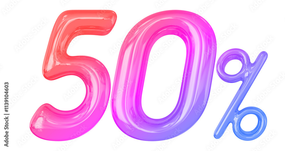 50 Percent Gradient offer in 3d 50 Percent Gradient offer in 3d