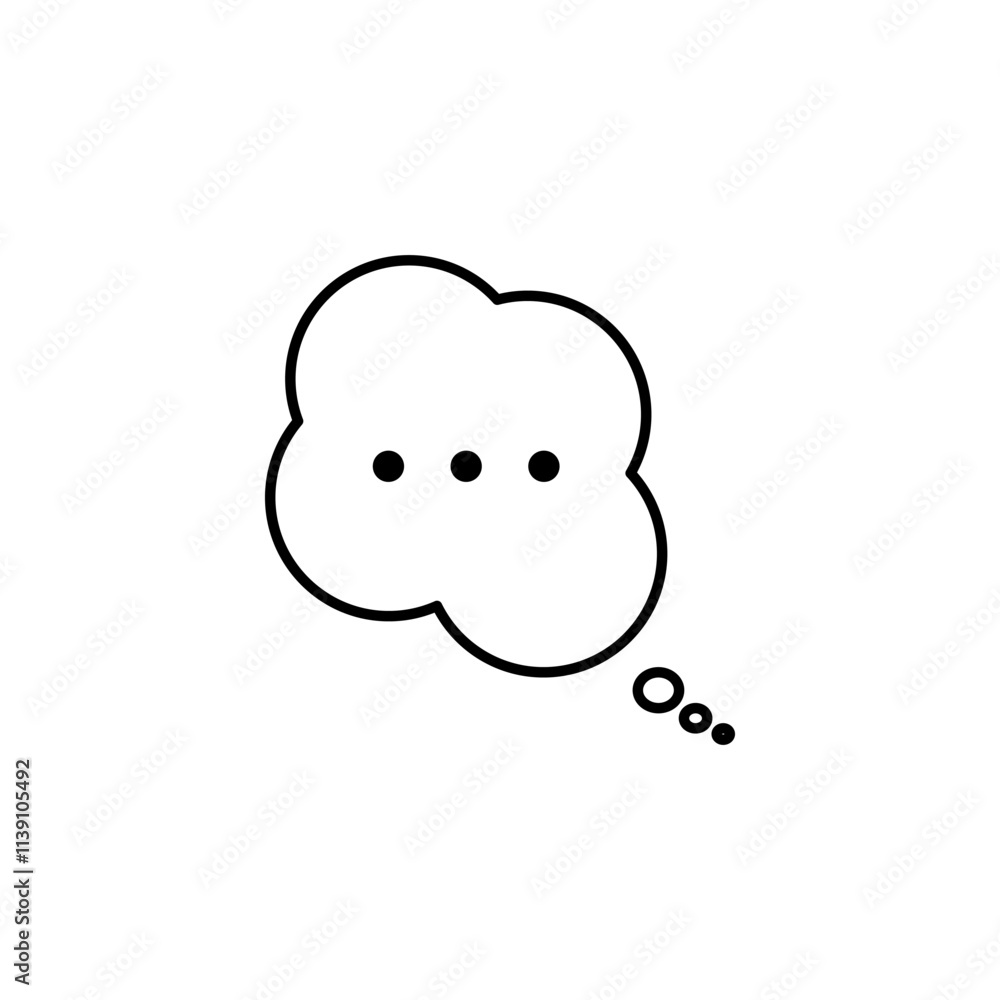 Chat speech bubble icon, simple flat style, illustration, symbol sign logo template pictogram, for ui or ux isolated on white for mobile app, editable Chat speech bubble icon, simple flat style, illustration, symbol sign logo template pictogram, for ui or ux isolated on white for mobile app, editable