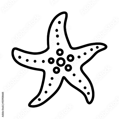 illustration of a starfish icon