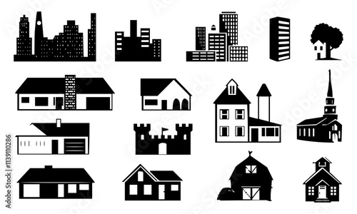 Home and apartment icon collection