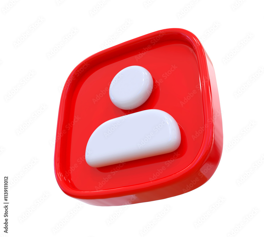 Profile 3D Icon Profile 3D Icon