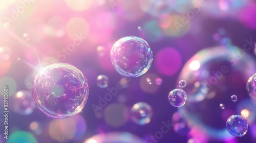 Watch Bubbles Float Gently in Light