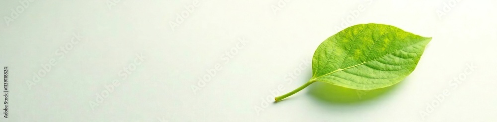 Single neem leaf on white background with shadow, botanical, foliage Single neem leaf on white background with shadow, botanical, foliage