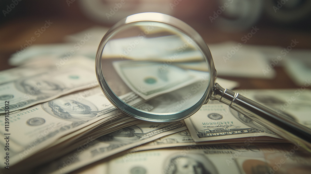 A Close-Up of a Magnifying Glass Inspecting a Stack of Financial Documents, Symbolizing Bank Supervision and Regulatory Oversight, FCapturing the Essence of Financial Scrutiny and Compliance. A Close-Up of a Magnifying Glass Inspecting a Stack of Financial Documents, Symbolizing Bank Supervision and Regulatory Oversight, FCapturing the Essence of Financial Scrutiny and Compliance.