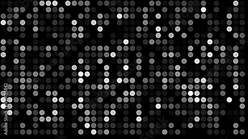 Abstract Black and White Dot Pattern: A Monochromatic Digital Art Piece