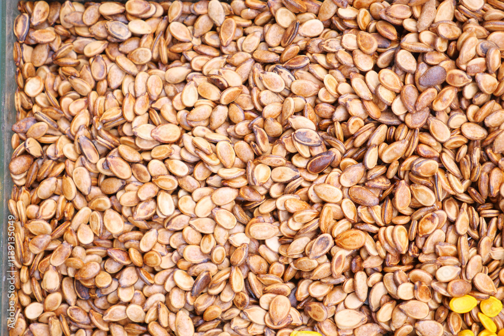 Close-Up View of Roasted Sesame Seeds in a High Resolution Presentation Close-Up View of Roasted Sesame Seeds in a High Resolution Presentation
