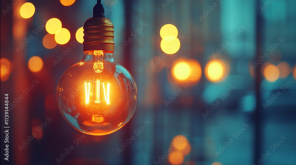 Minimalistic image of light bulbs in a row with one glowing brightly symbolizing creativity innovation individuality and ideas blurred background with room for text bright tone conveying inspiration Minimalistic image of light bulbs in a row with one glowing brightly symbolizing creativity innovation individuality and ideas blurred background with room for text bright tone conveying inspiration