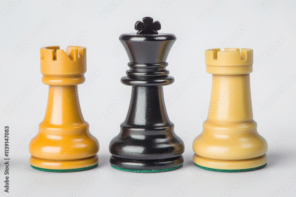 Close-Up of Chess Pieces in Mediation Process with Unique Tools for Strategy Enhancement Close-Up of Chess Pieces in Mediation Process with Unique Tools for Strategy Enhancement