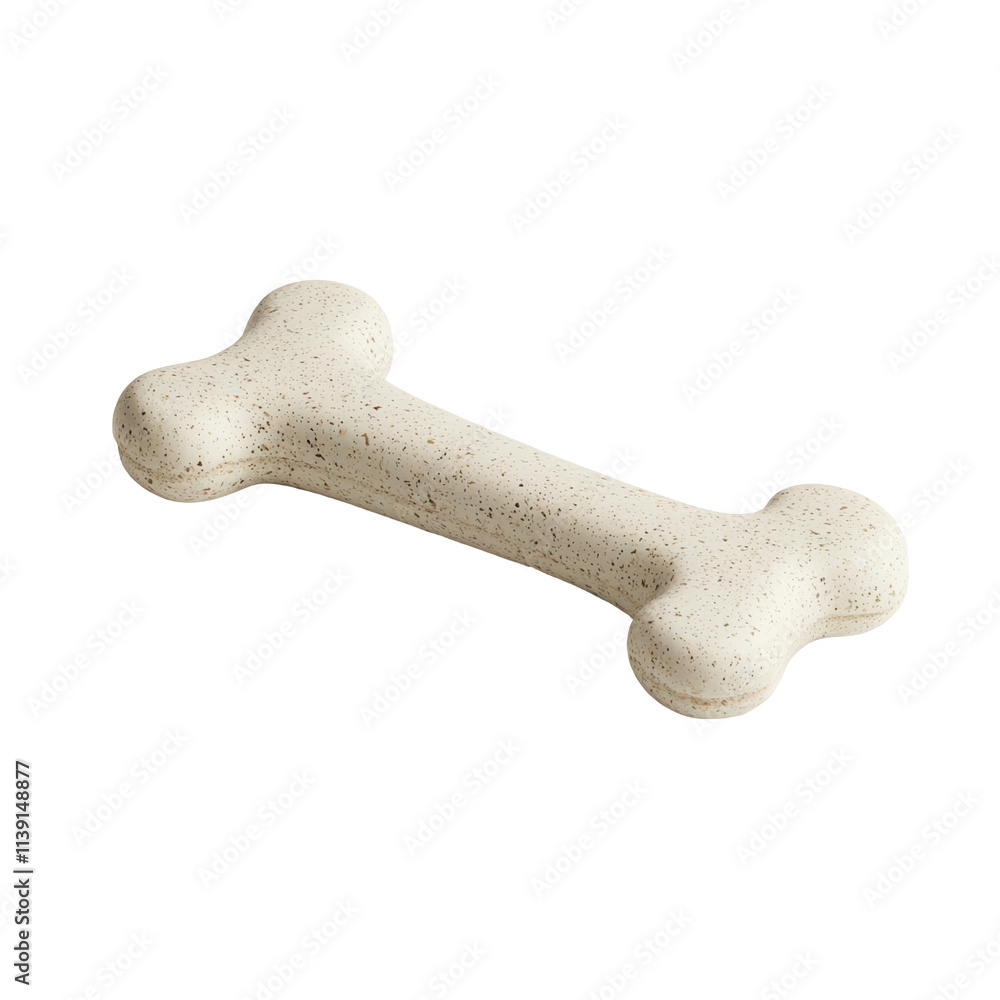 Single chew toy in the shape of a bone transparent background for pet enthusiasts Single chew toy in the shape of a bone transparent background for pet enthusiasts