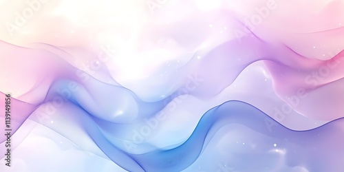 Wallpaper Mural Abstract pastel wave background with soft, flowing lines and subtle sparkle. Torontodigital.ca