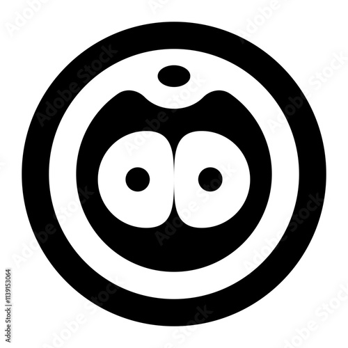 Zygote Cell Division glyph icon for reproduction