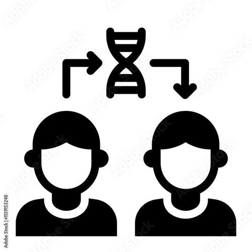 DNA Cloning People glyph icon experiment