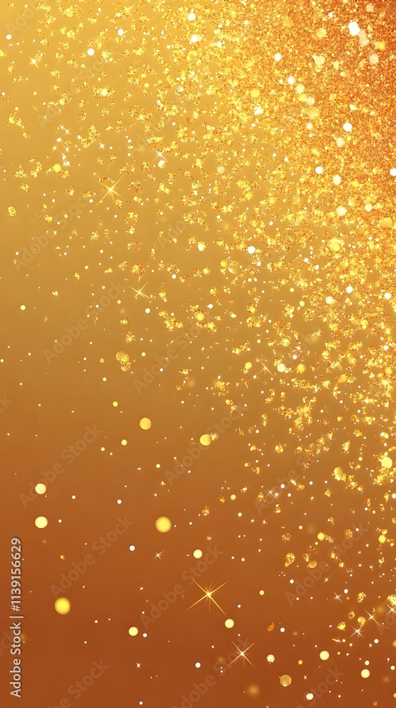 Golden Glitter Sparkles Abstract Background Design Golden Glitter Sparkles Abstract Background Design