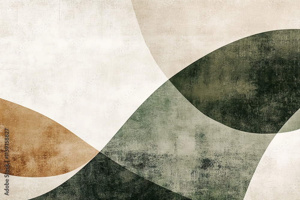 Abstract Landscape in Earthy Tones: A Modern Minimalist Composition Abstract Landscape in Earthy Tones: A Modern Minimalist Composition