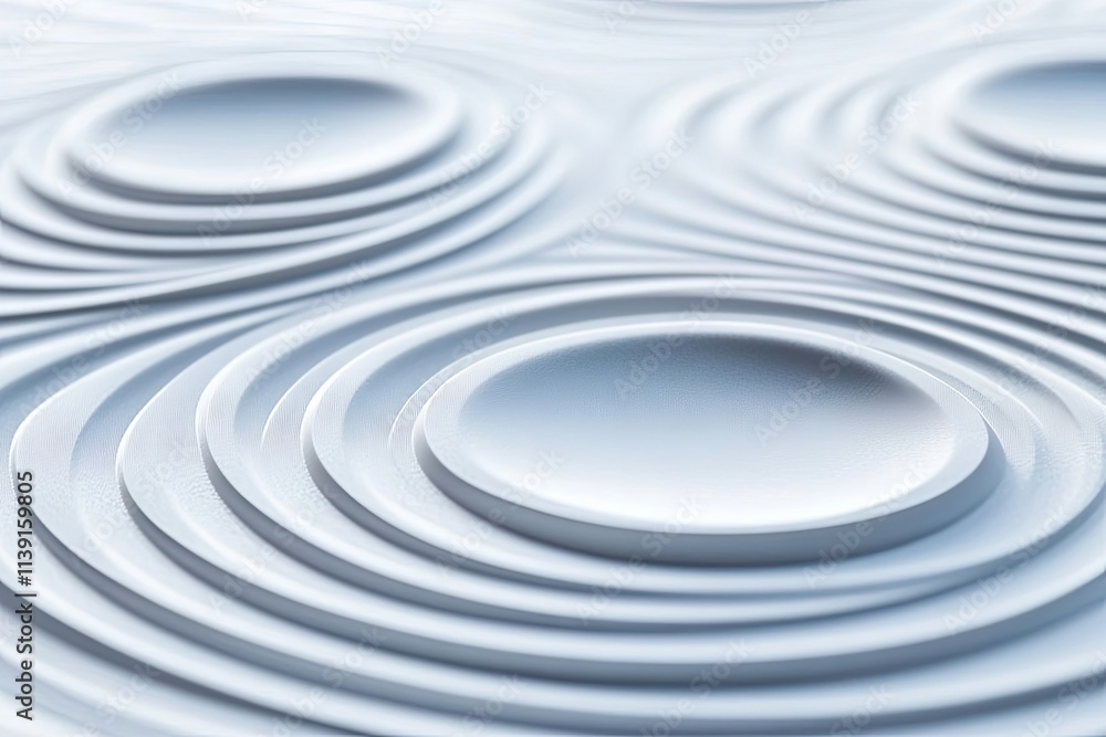 Abstract White Concentric Circles Ripple Pattern Background Texture Abstract White Concentric Circles Ripple Pattern Background Texture