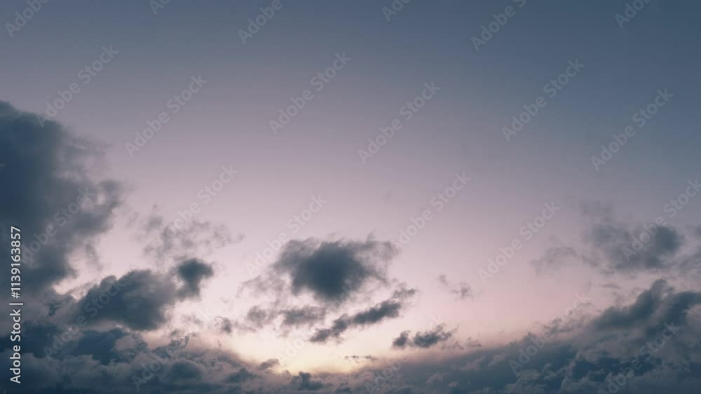 黄昏の雪雲 黄昏の雪雲