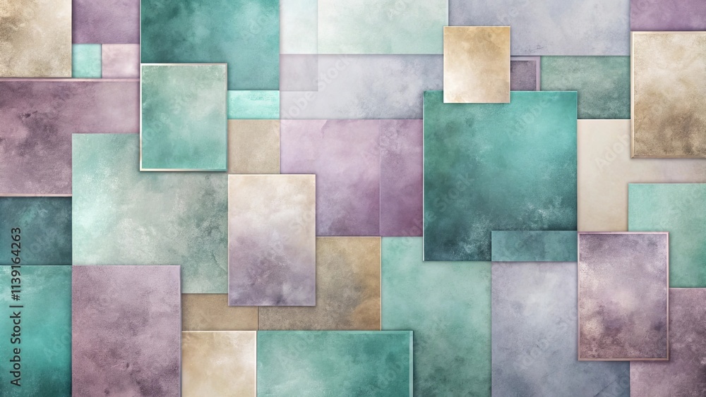 Abstract Textured Rectangular Geometric Pastel Color Palette Background Design Abstract Textured Rectangular Geometric Pastel Color Palette Background Design