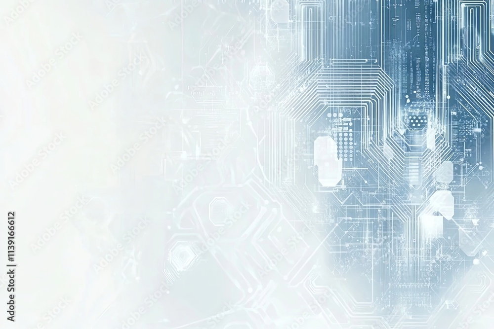 Obraz premium Abstract Digital Circuit Board Technology Background