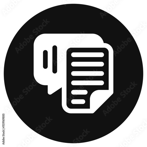 Editable speech recognition, transcription vector icon. AI technology, artificial intelligence. Part of a big icon set family. Perfect for web and app interfaces, presentations, infographics, etc