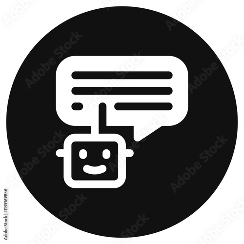 Editable chat bot, smart assistant vector icon. AI technology, artificial intelligence, computer. Part of a big icon set family. Perfect for web and app interfaces, presentations, infographics, etc