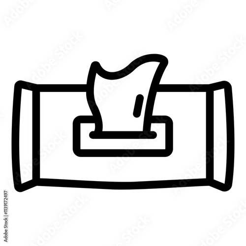 wet wipes Line Icon