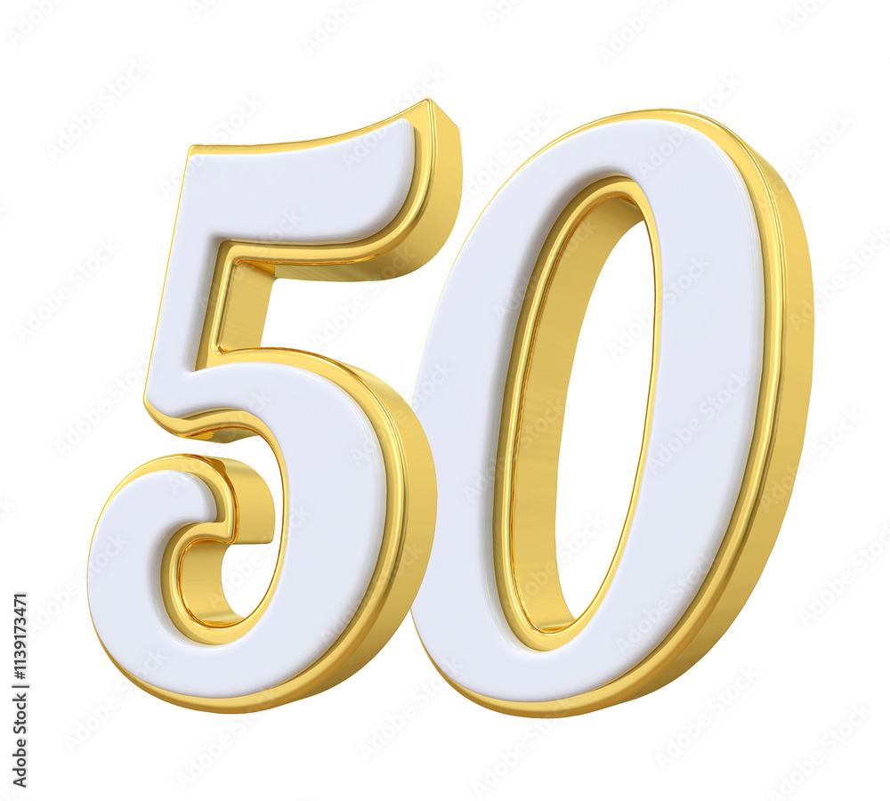 Gold Number 50 Gold Number 50